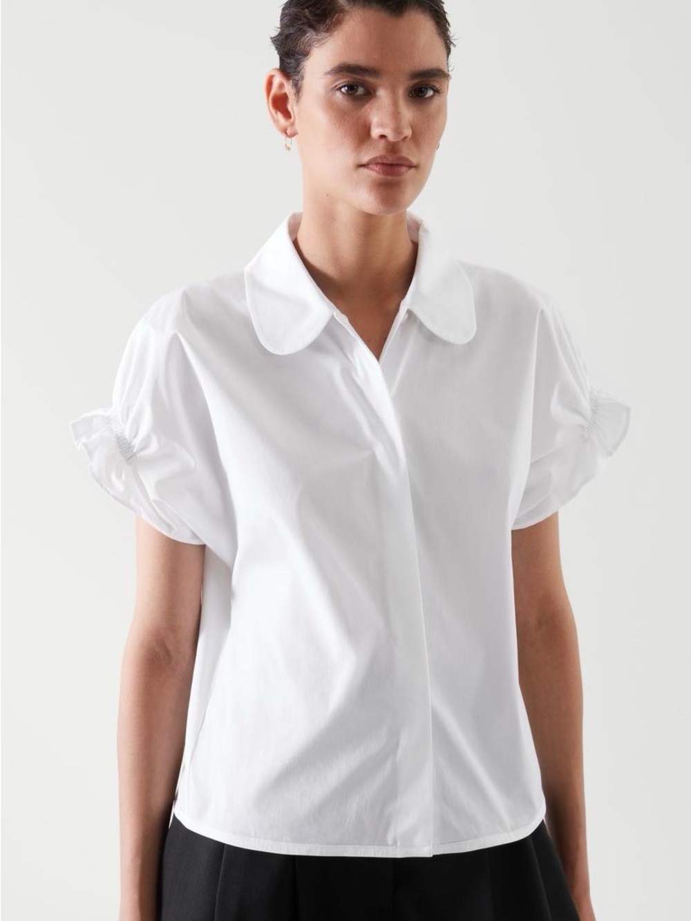 COS White Cotton Blouse – EU 36 / XS–S